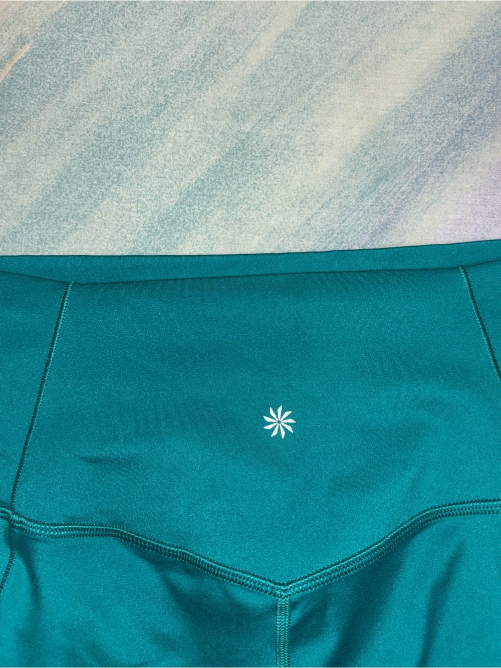 Athleta Women’s Salutation Stash High Rise 5" Short Size L coastal Teal - Picture 5 of 7